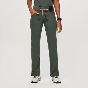 Figs Kade Cargo Scrubs in Moss
